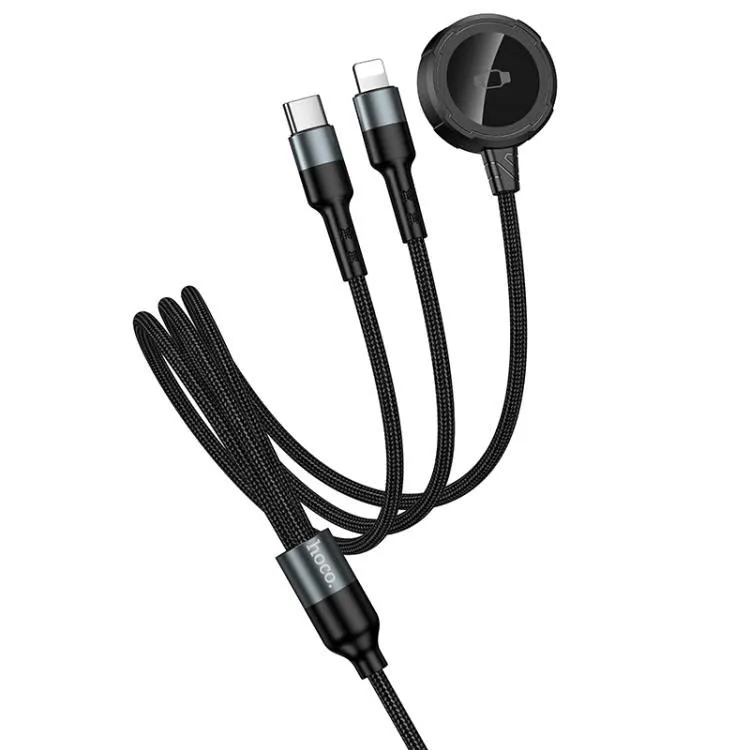 HOCO CW64 3-in-1 Wireless Charger and Cable