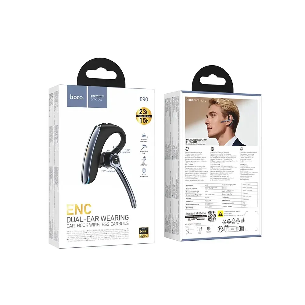  HOCO E90 Wireless Bluetooth Neckband Earphone