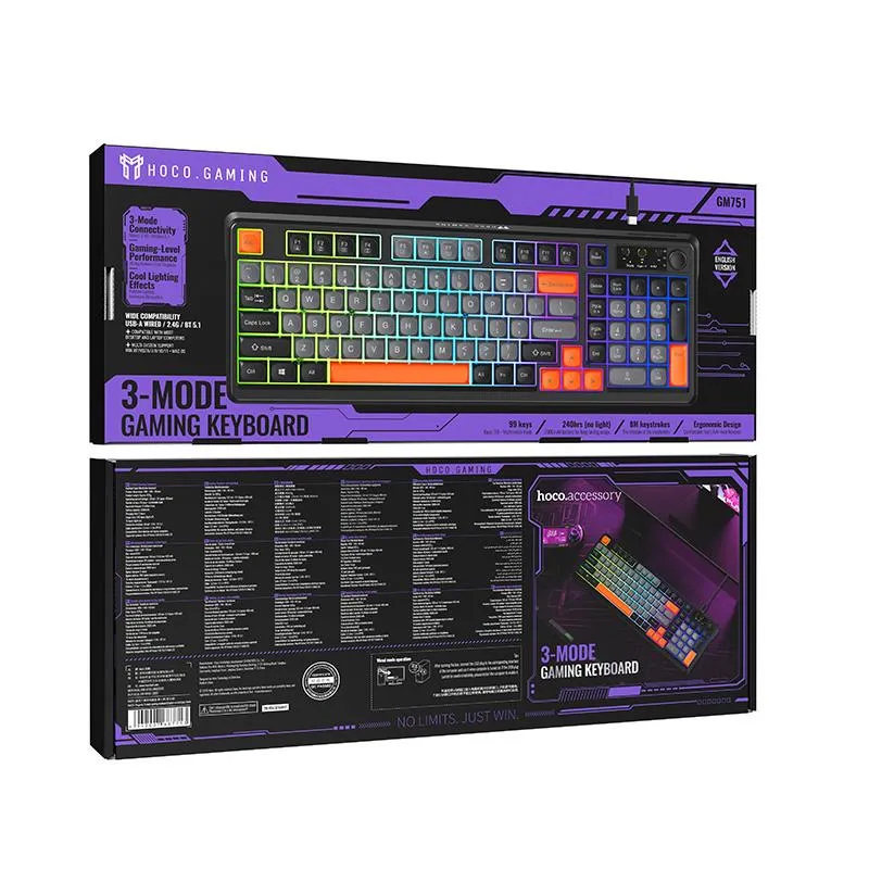 HOCO Gaming GM751 3-Mode Gaming Keyboard