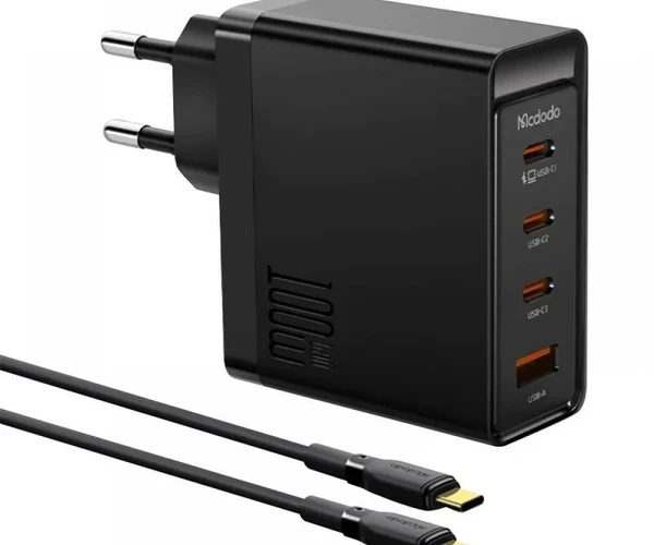 HOCO N85 Vigoroso 100W 4-Port GaN Fast Charger Set (EU)