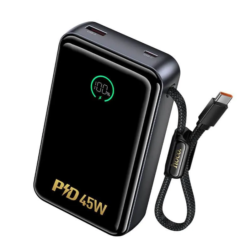 Hoco Q54 Shine PD45W 20000mAh Power Bank with Cable