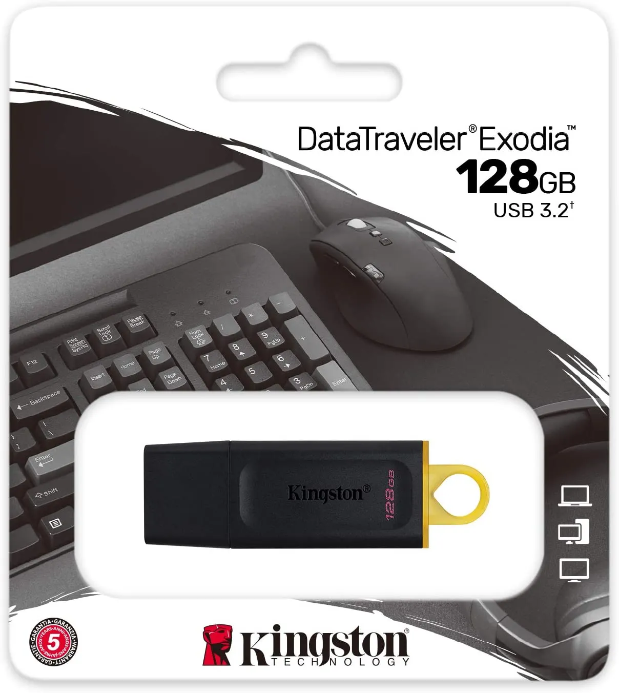 Kingston DataTraveler Exodia 128GB USB 3.2 Flash Drive