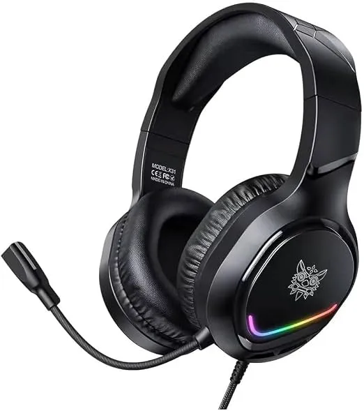 Onikuma RGB Wired Gaming Headset with Noise Cancelling Microphone | X31